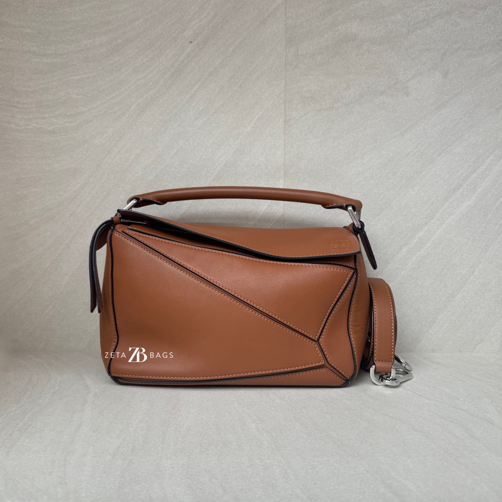 Loewe Puzzle Small Calfskin Tan SHW