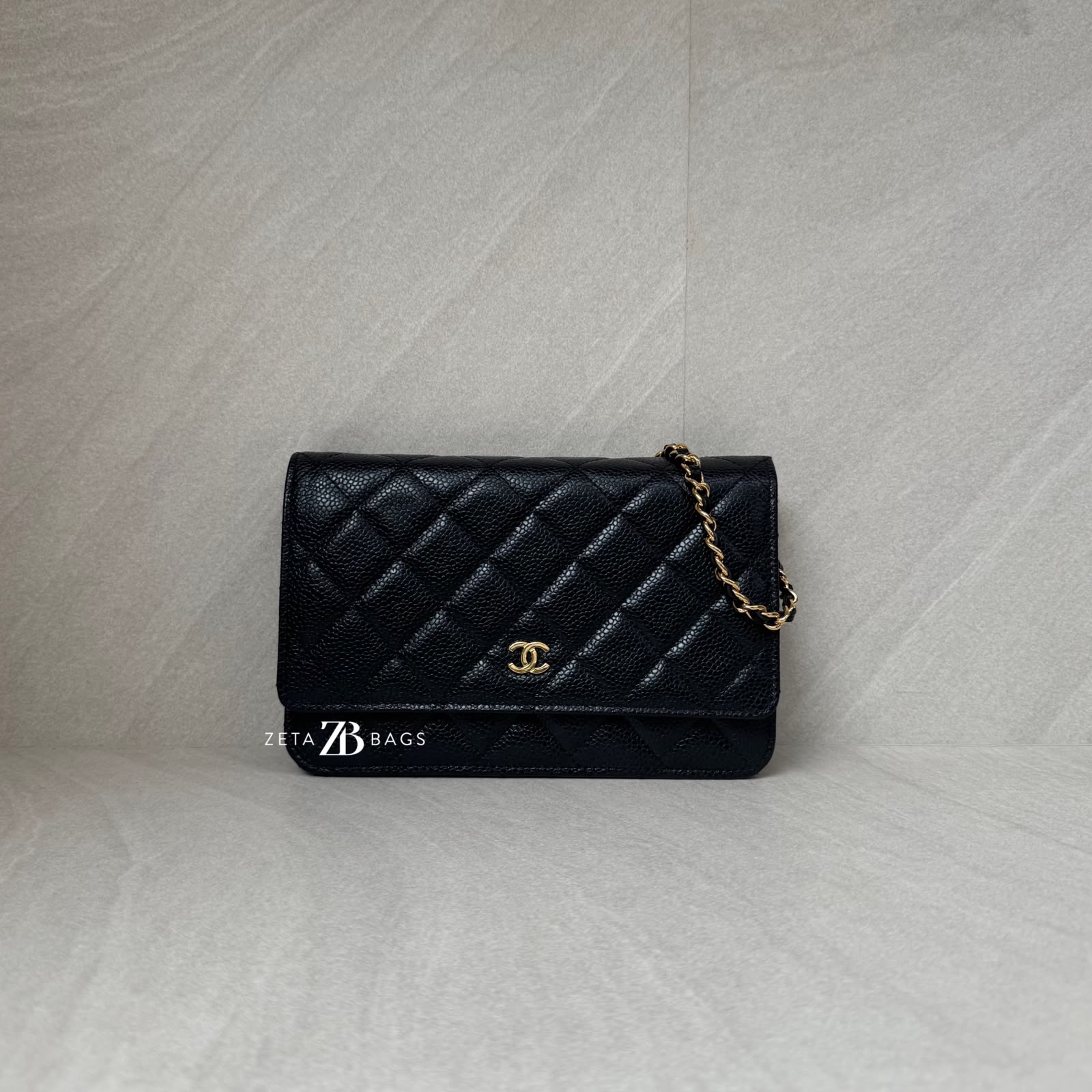 Chanel WOC Caviar Black GHW