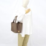 Hermes Picotin 22 Clemence Etoupe GHW