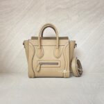 Celine Mini Luggage Taupe Caramel SHW