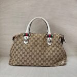 Gucci Match Ball Boston GG Canvas Beige White SHW