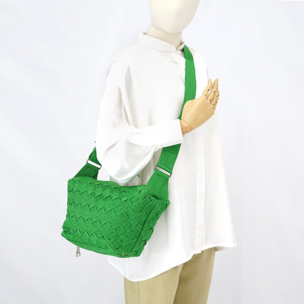 Bottega Veneta Webbing Crossbody Green SHW