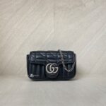 Gucci Marmont Super Mini Geometric Black SHW