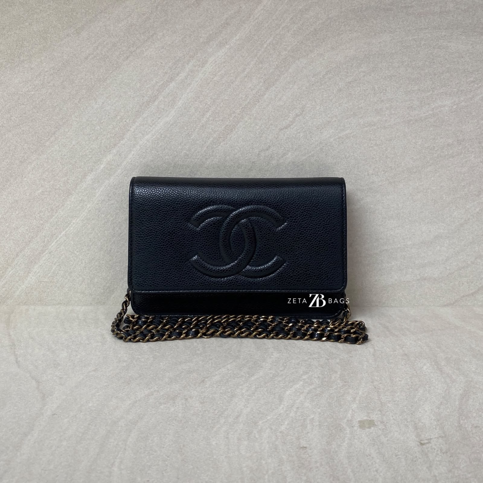 Chanel Timeless Wallet On Chain Caviar Black GHW