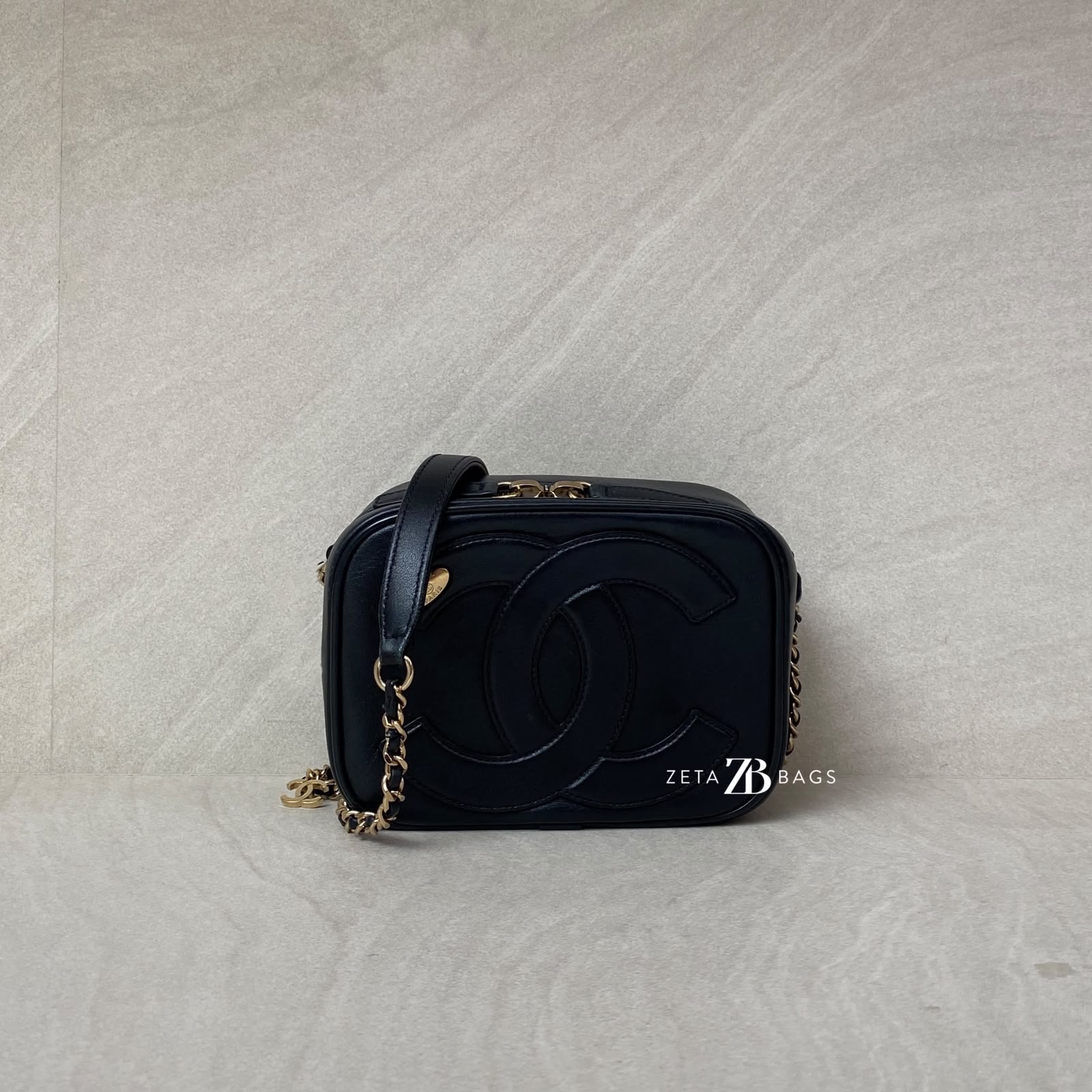 Chanel CC Mania Camera Case Black GHW