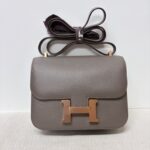 Hermes Constance 18 Etain Epsom Rose GHW