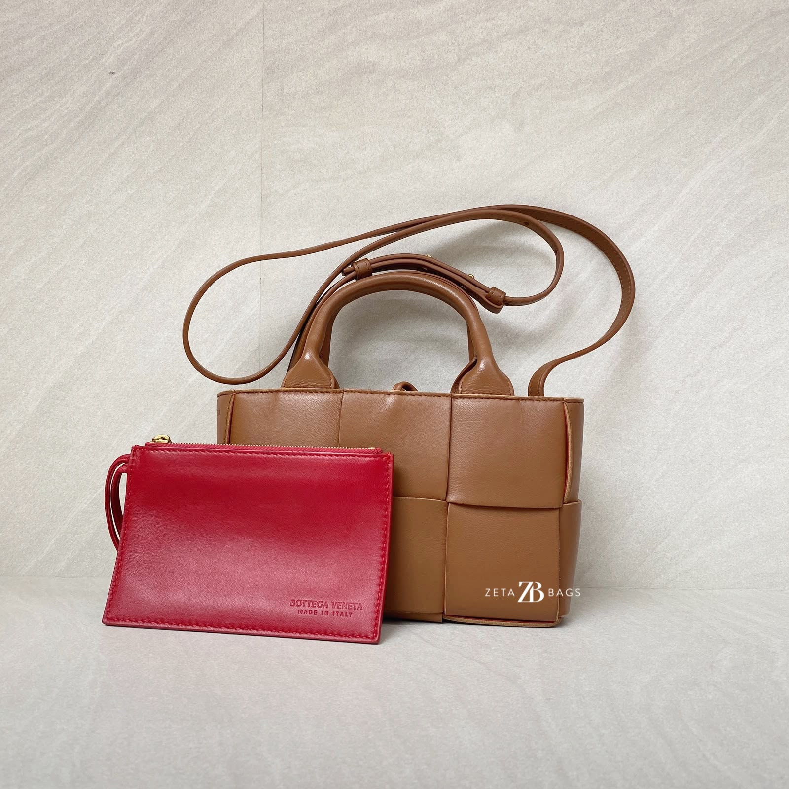 Bottega Veneta Candy Arco Tote Tan GHW