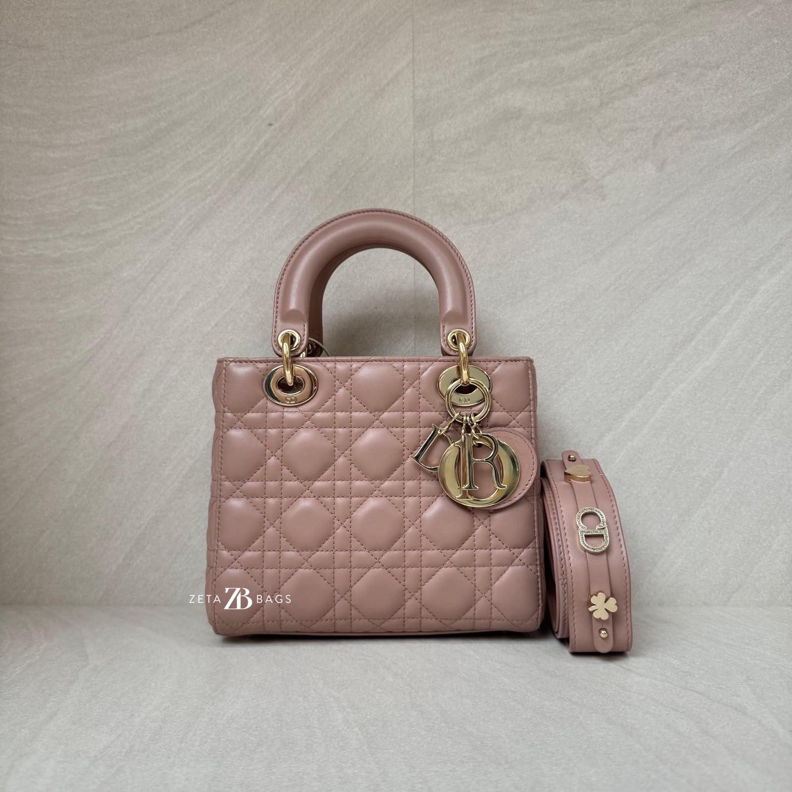 Dior Lady Dior Small Nude GHW