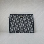 Dior 30 Montaigne Dea Pouch Blue Oblique Canvas GHW