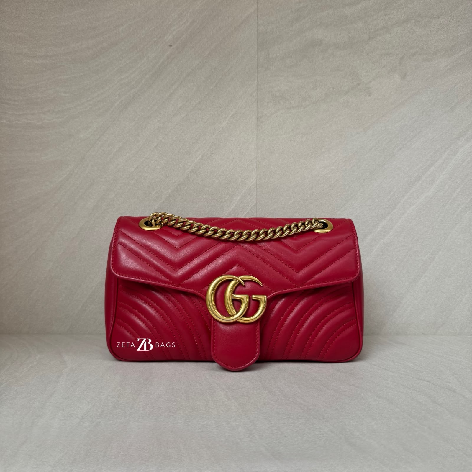 Gucci Marmont Small Red GHW