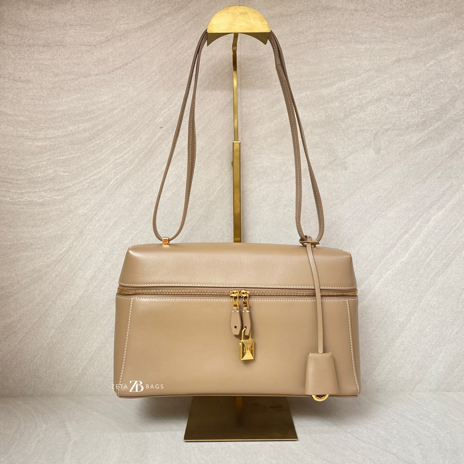 Loro Piana Extra Bag L27 Nude GHW