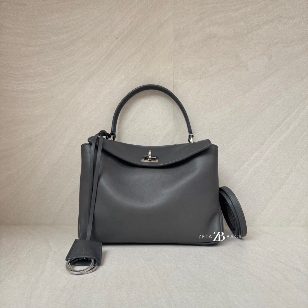 Balenciaga Rodeo Mini Smooth Calfskin Grey SHW