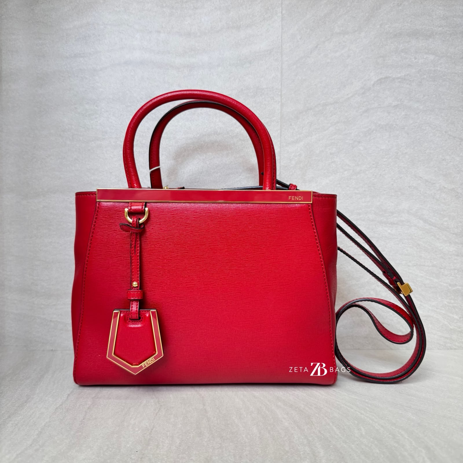 Fendi Petite 2 Jours Red GHW