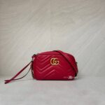 Gucci Mini Marmont Camera Bag Red GHW