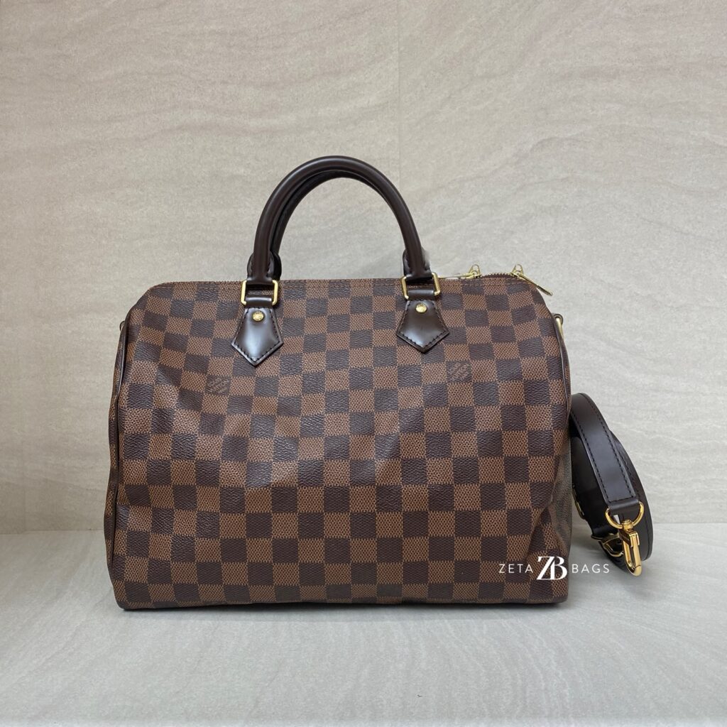 Louis Vuitton Speedy Bandou 30 Damier Ebene GHW