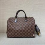 Louis Vuitton Speedy Bandou 30 Damier Ebene GHW