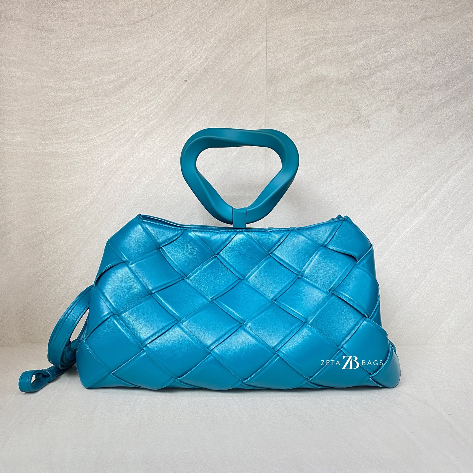 Bottega Veneta Grasp Top Handle Intrecciato Green