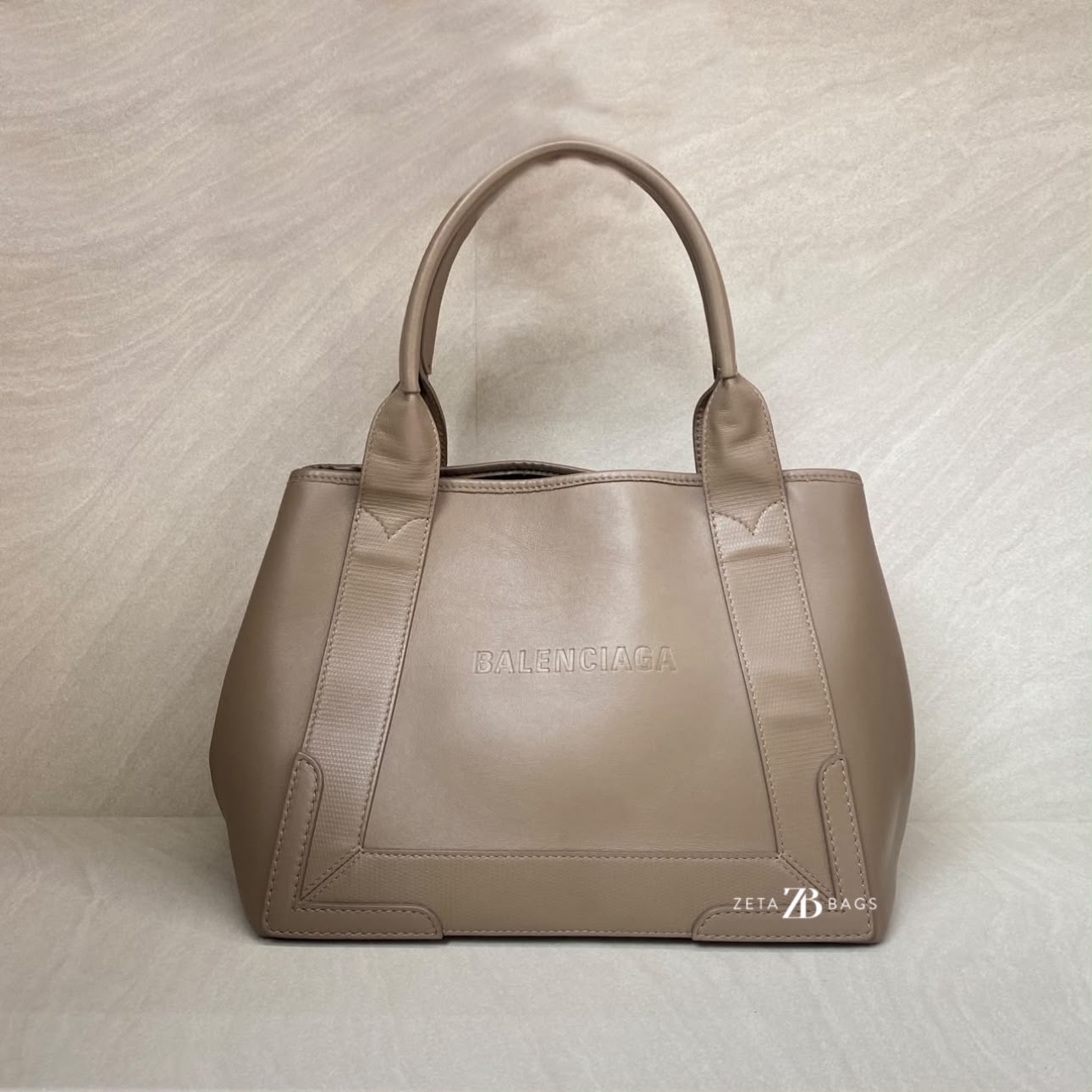 Balenciaga Cabas Taupe SHW