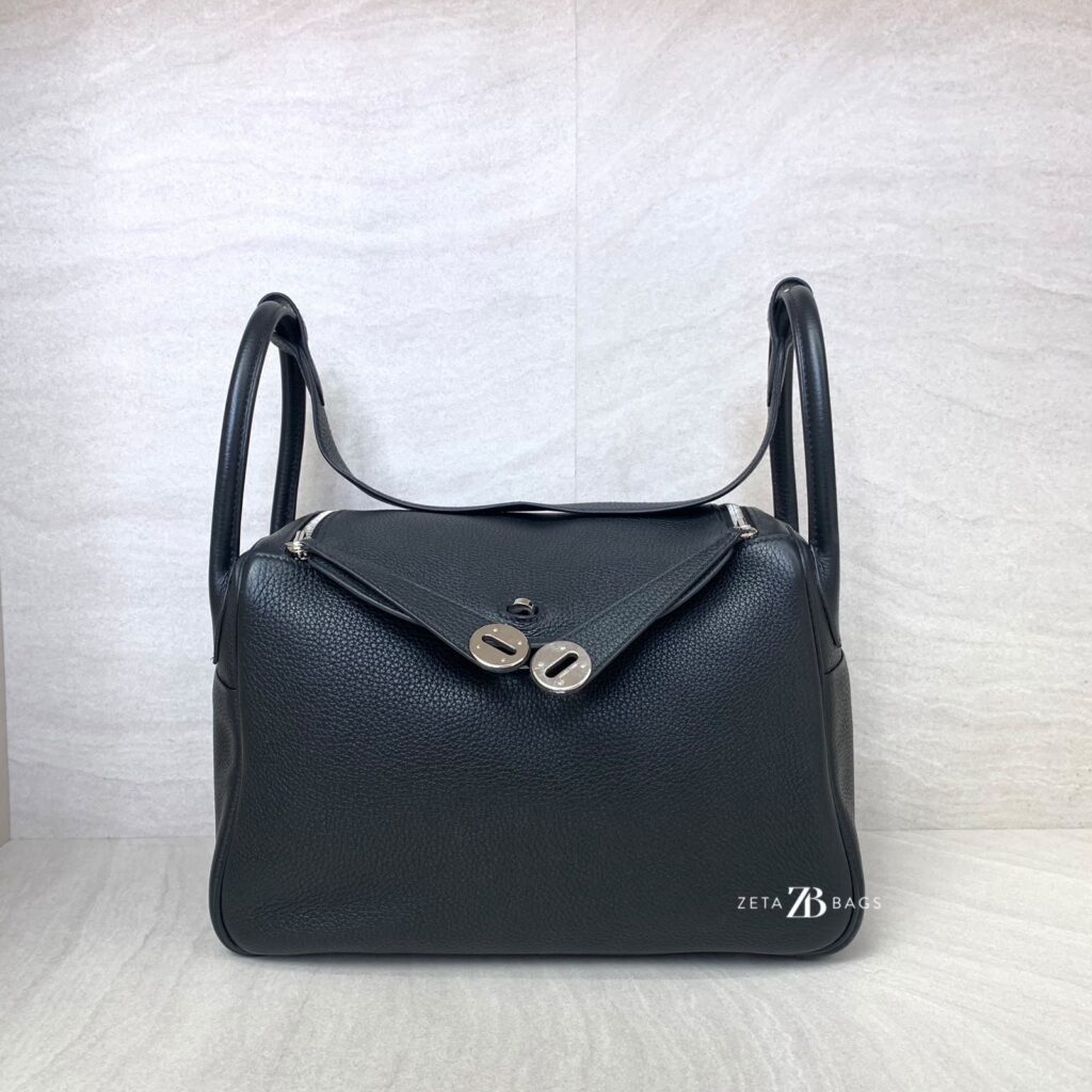 Hermes Lindy 30 Clemence Noir PHW