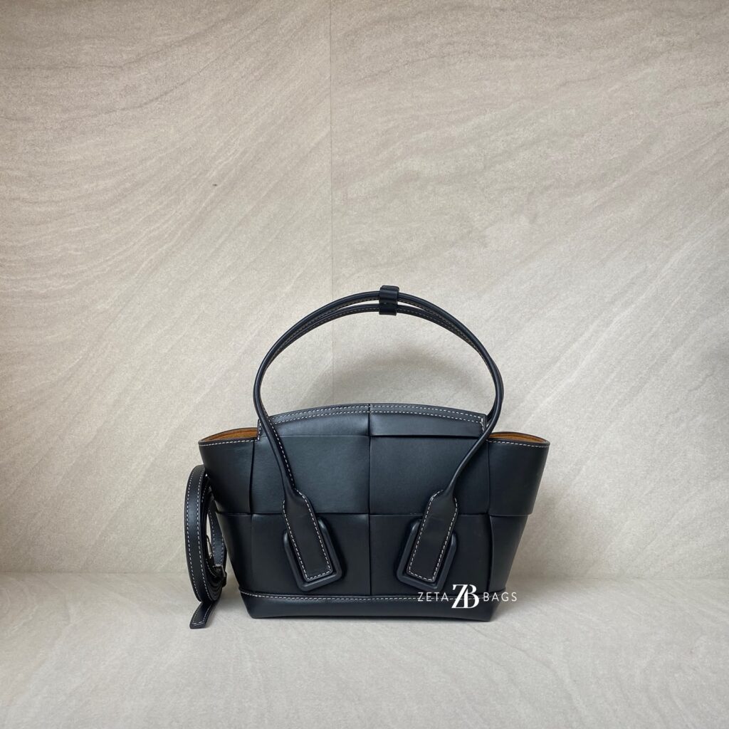 Bottega Veneta Arco Mini Black Intrecciato SHW