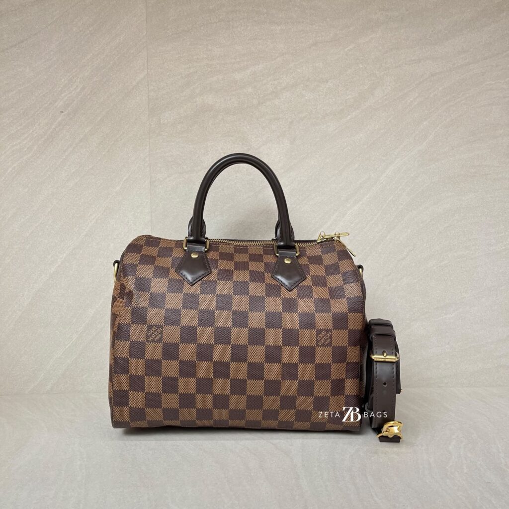 Louis Vuitton Speedy Bandou 25 Damier Ebene GHW