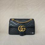 Gucci GG MARMONT Matelasse Black GHW