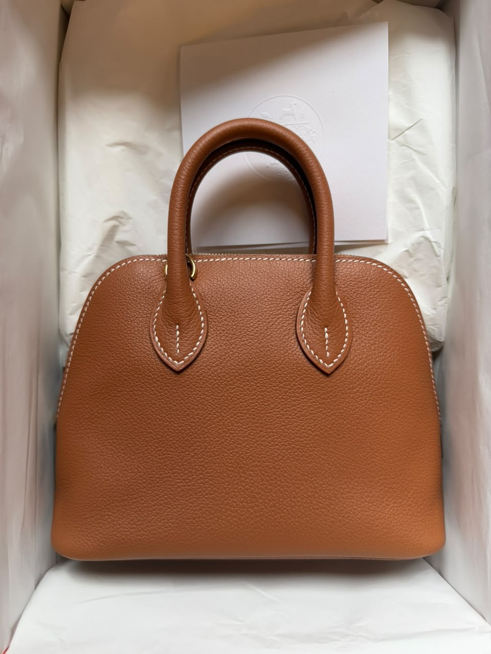 Hermes Mini Bolide Evercolor Gold