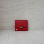 Chanel Trifold Wallet Mini Caviar Red SHW
