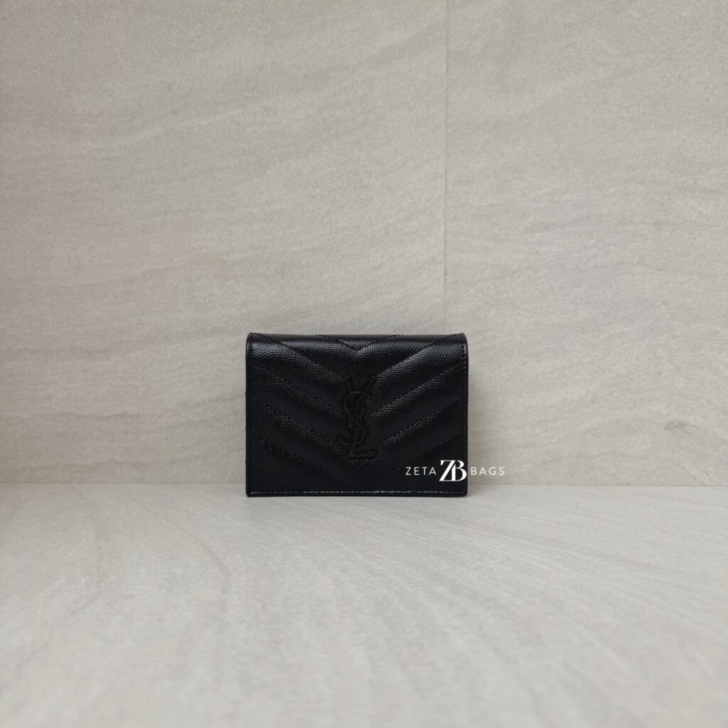Saint Laurent Compact Wallet Black