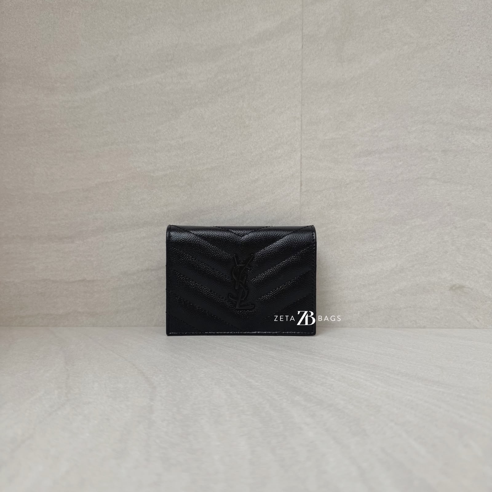Saint Laurent Compact Wallet Black