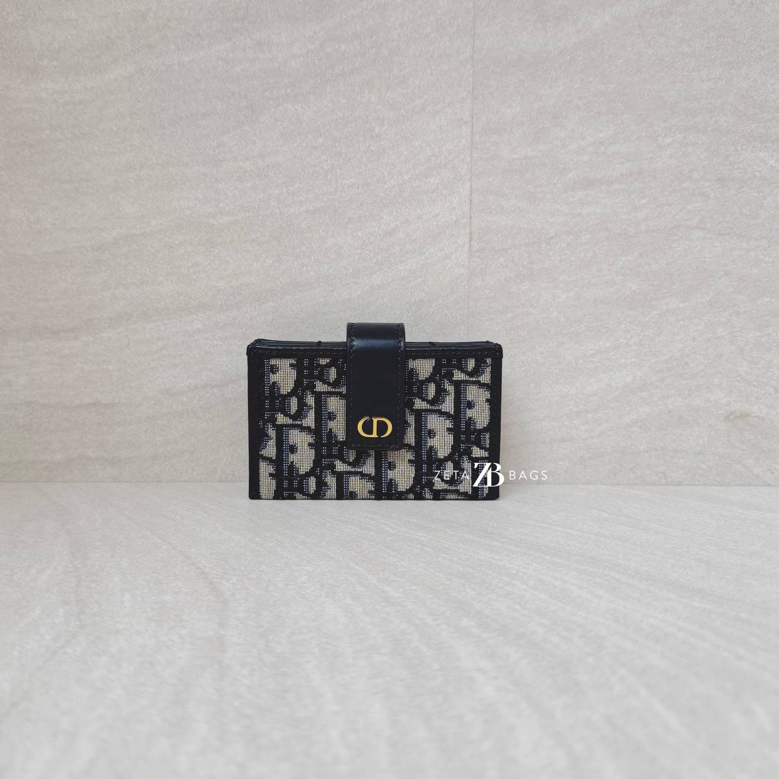 Dior 31 Montaigne Dandelion Canvas Oblique Navy GHW