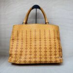 Bottega Veneta Shopping Tote Yellow Brown