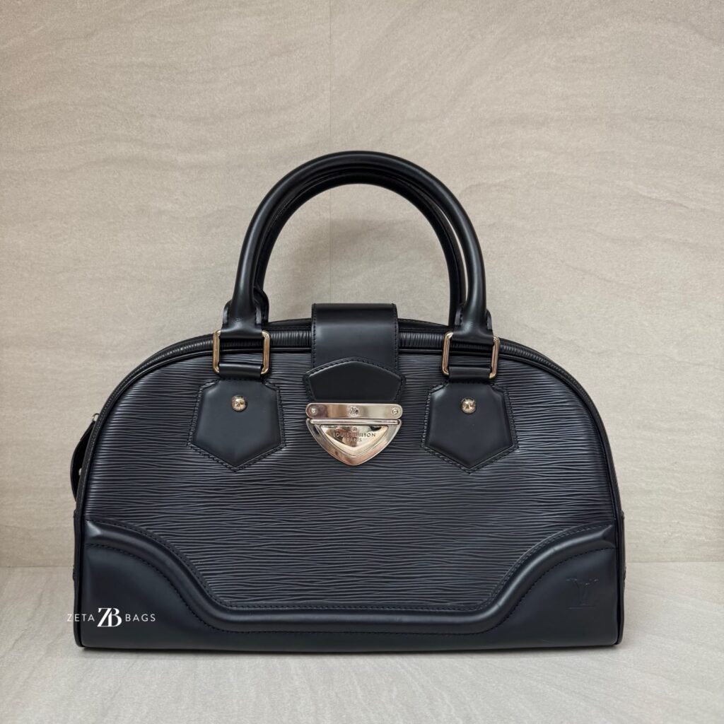 Louis Vuitton Bowling Montaigne Epi Noir SHW