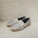 Dior Granville Espadrilles Canvas Grey Stone