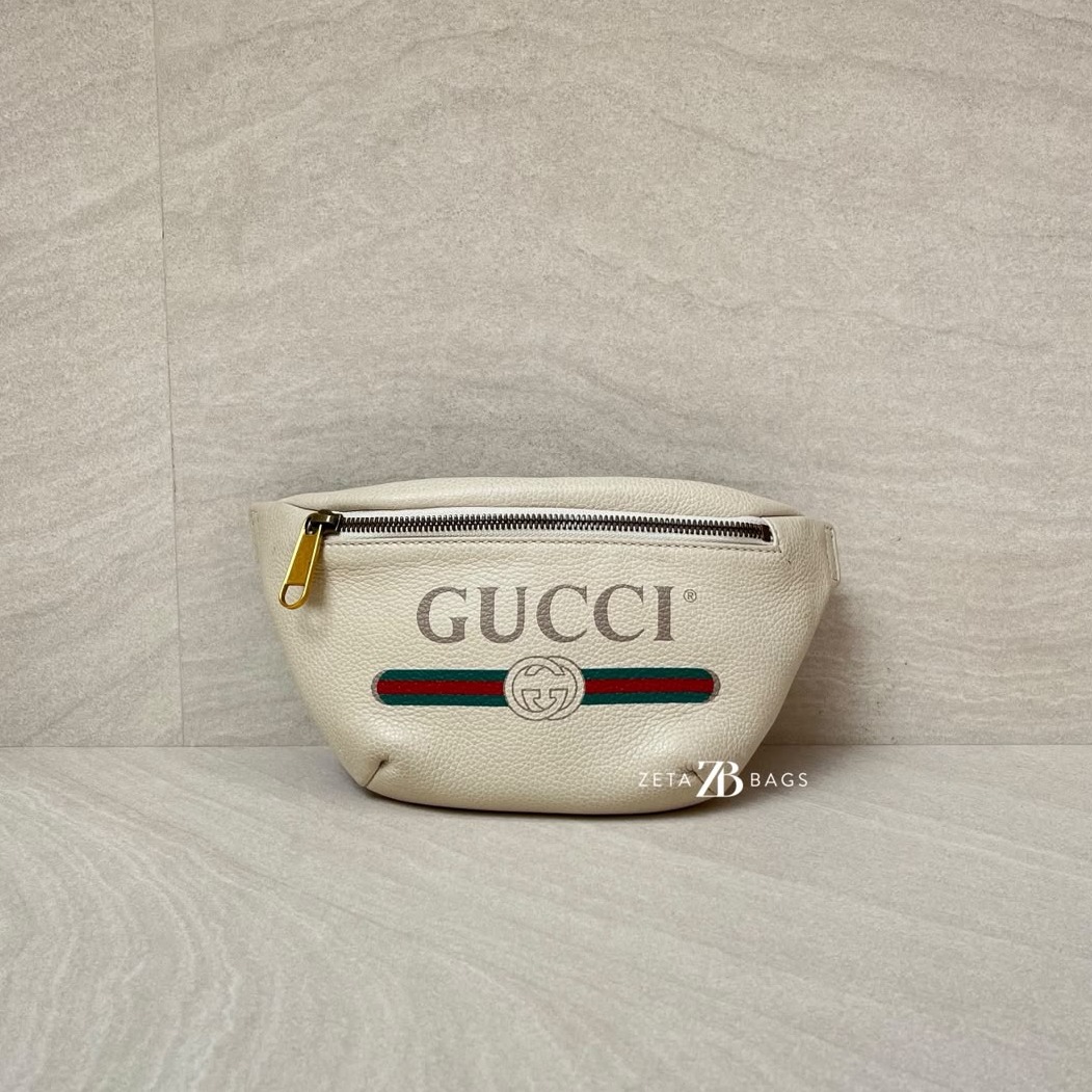 Gucci Bumbag Capitan White Logo GHW