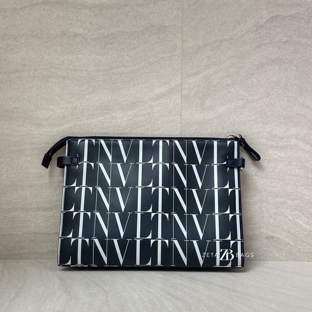 Valentino Garavani Vltn Times Zipper Black White SHW