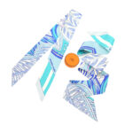 Hermes Twilly Le Jardin De La Maharani Blue Glacier