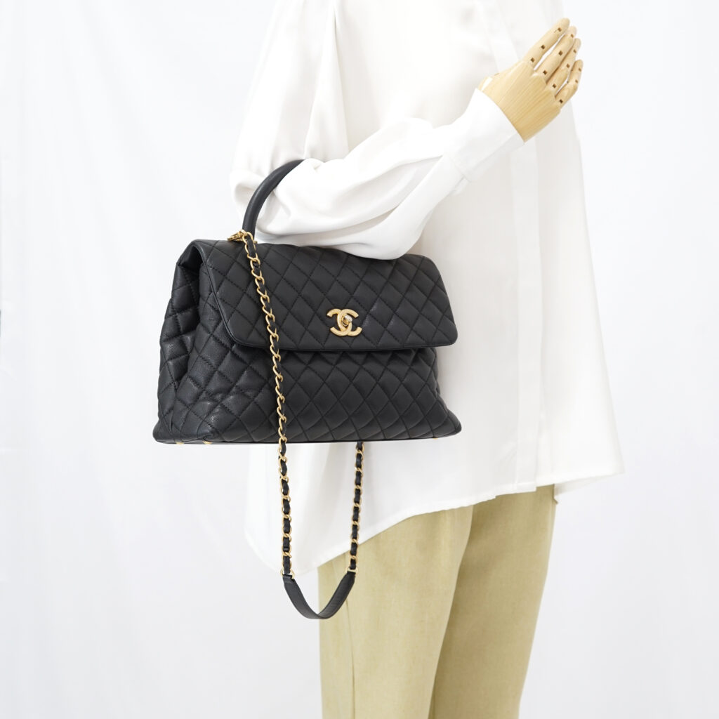 Chanel Coco Handle Large Caviar Black GHW