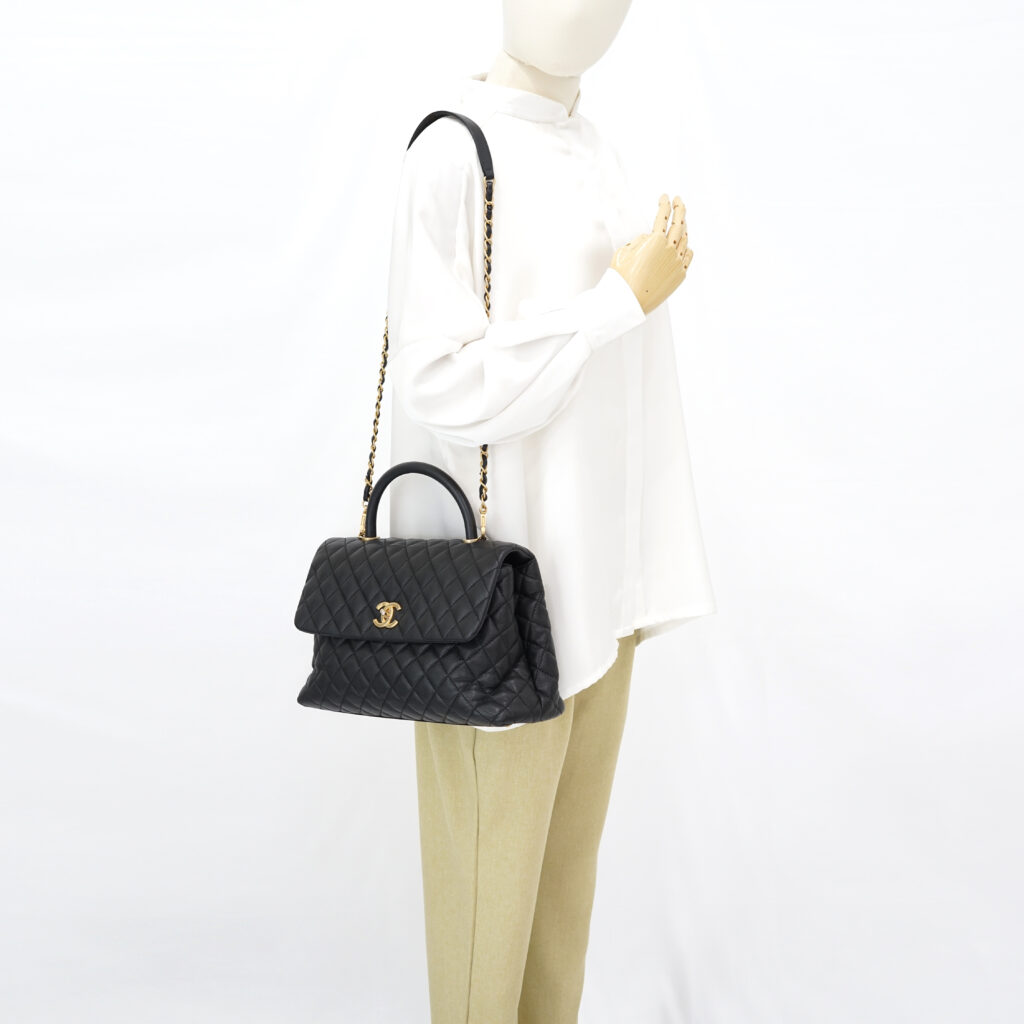 Chanel Coco Handle Large Caviar Black GHW
