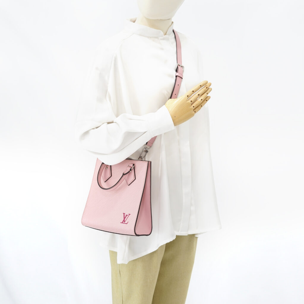 Louis Vuitton Sac Plate BB Epi Rose Ballerina SHW