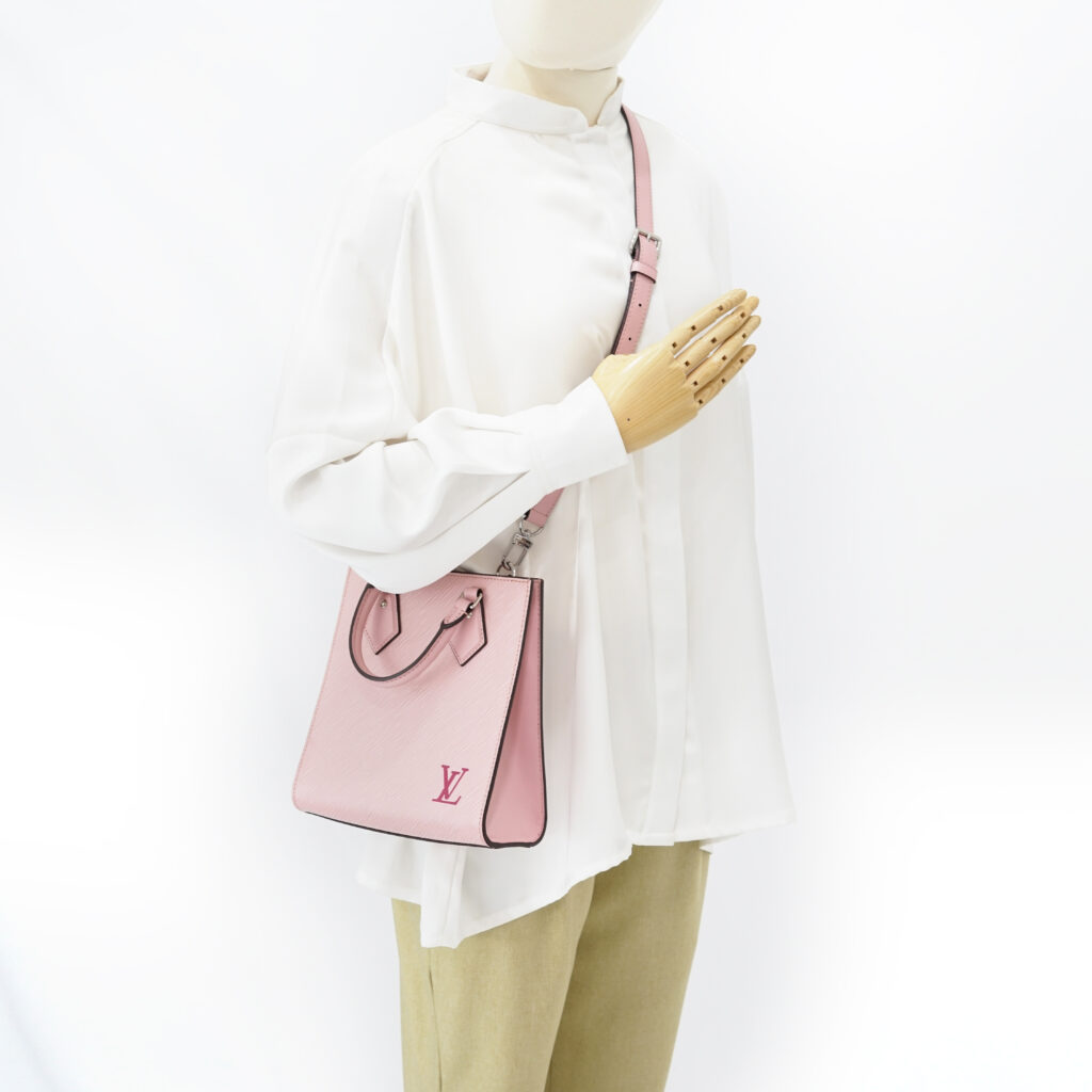 Louis Vuitton Sac Plate BB Epi Rose Ballerina SHW