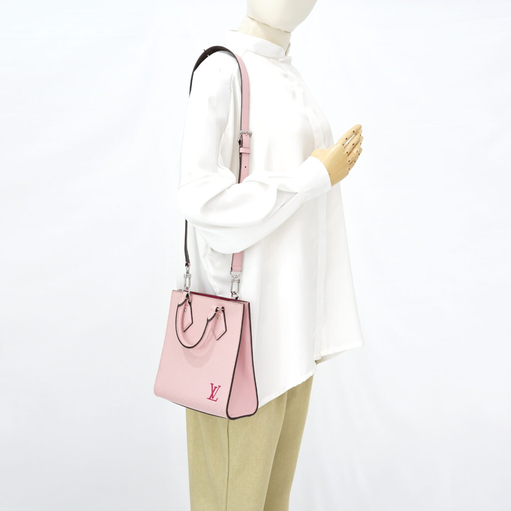 Louis Vuitton Sac Plate BB Epi Rose Ballerina SHW