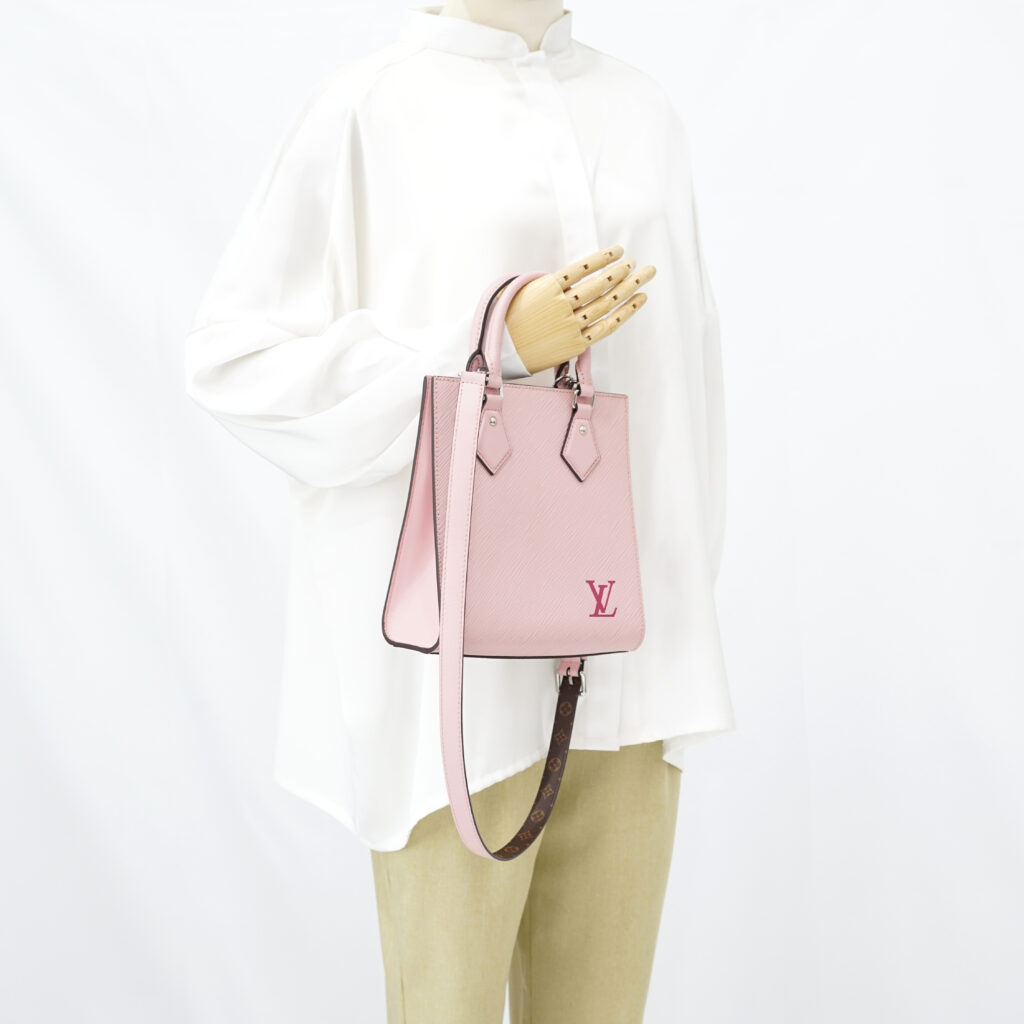 Louis Vuitton Sac Plate BB Epi Rose Ballerina SHW
