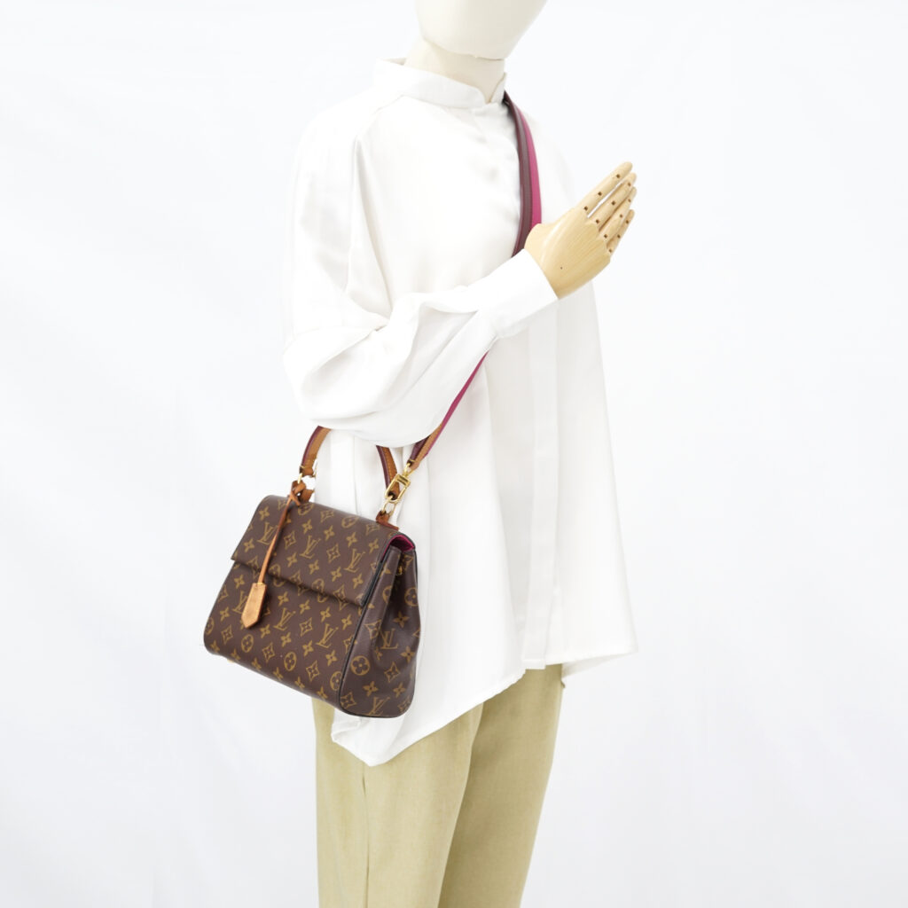 Louis Vuitton Cluny BB Monogram Bordeaux Fuschia GHW