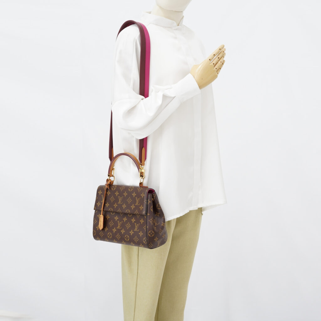 Louis Vuitton Cluny BB Monogram Bordeaux Fuschia GHW