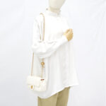 Chanel Mini Rectangular Pearl Crush Lambskin White GHW