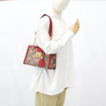 Gucci Padlock Shoulder Chain GG Supreme Apples Red GHW