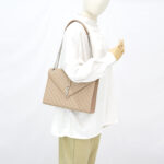 Saint Laurent Envelope Large Bag Grained Beige SHW