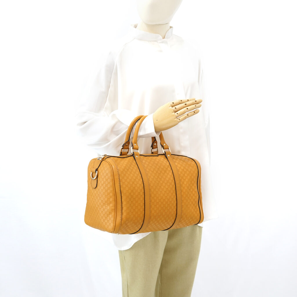 Gucci Boston Microguccisima Mustard  GHW