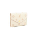 Louis Vuitton Victorine Wallet Monogram Empreinte Cream GHW